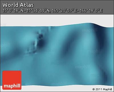 Satellite 3D Map of the Area around 15° 17' 31" N, 165° 49' 29" E