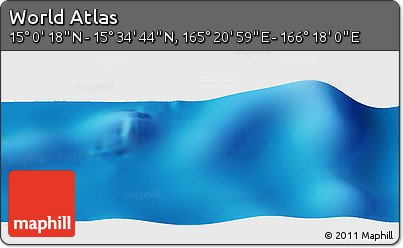 Physical Panoramic Map of the Area around 15° 17' 31" N, 165° 49' 29" E