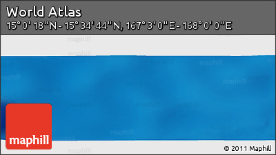 Physical Panoramic Map of the Area around 15° 17' 31" N, 167° 31' 30" E