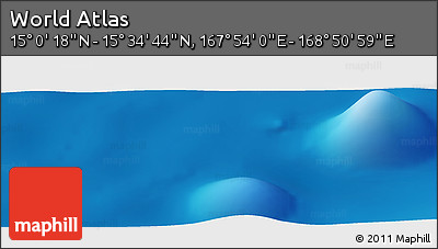 Physical Panoramic Map of the Area around 15° 17' 31" N, 168° 22' 30" E