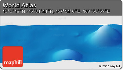 Physical Panoramic Map of the Area around 15° 17' 31" N, 168° 22' 30" E