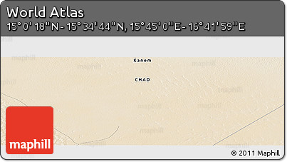Satellite Panoramic Map of the Area around 15° 17' 31" N, 16° 13' 30" E