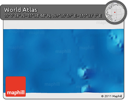 Physical 3D Map of the Area around 15° 17' 31" N, 170° 4' 29" E