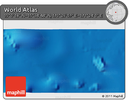 Physical 3D Map of the Area around 15° 17' 31" N, 170° 55' 30" E