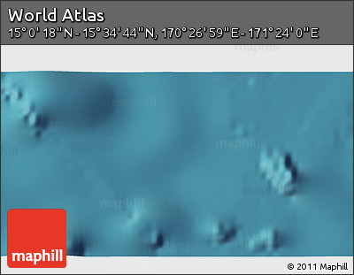 Satellite 3D Map of the Area around 15° 17' 31" N, 170° 55' 30" E