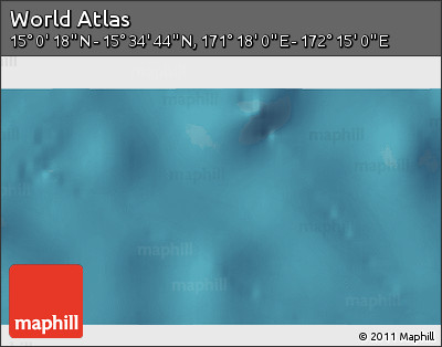 Satellite 3D Map of the Area around 15° 17' 31" N, 171° 46' 30" E