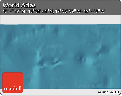 Satellite 3D Map of the Area around 15° 17' 31" N, 19° 28' 30" W