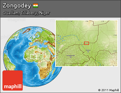 Physical Location Map of Zongodey
