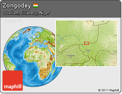 Physical Location Map of Zongodey