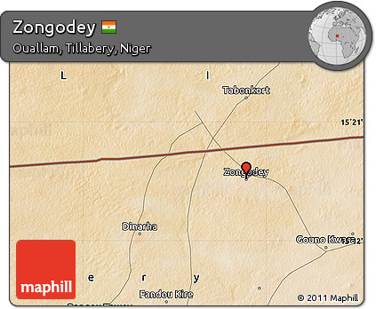 Satellite Map of Zongodey