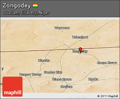 Satellite Panoramic Map of Zongodey