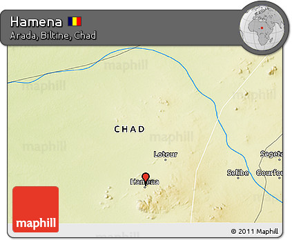 Physical 3D Map of Hamena