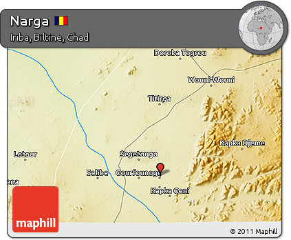 Physical 3D Map of Narga