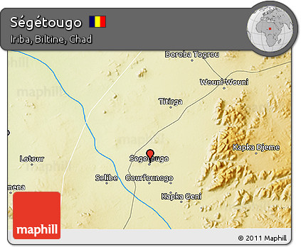 Physical 3D Map of Ségétougo