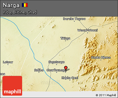 Physical 3D Map of Narga