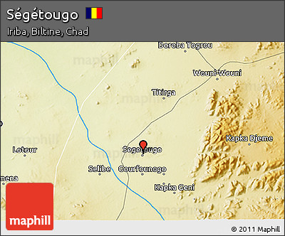 Physical 3D Map of Ségétougo