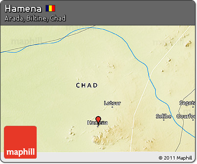 Physical 3D Map of Hamena