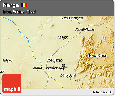 Physical 3D Map of Narga