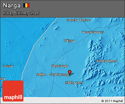 Political 3D Map of Narga
