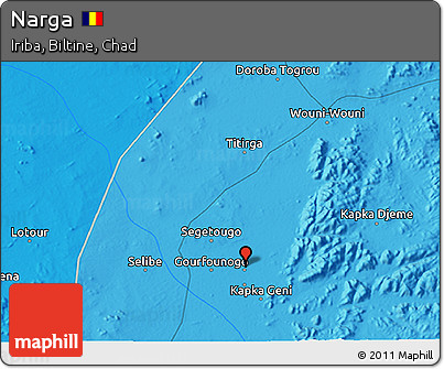 Political 3D Map of Narga