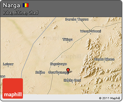 Satellite 3D Map of Narga