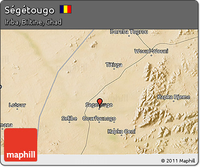 Satellite 3D Map of Ségétougo
