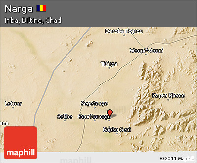 Satellite 3D Map of Narga