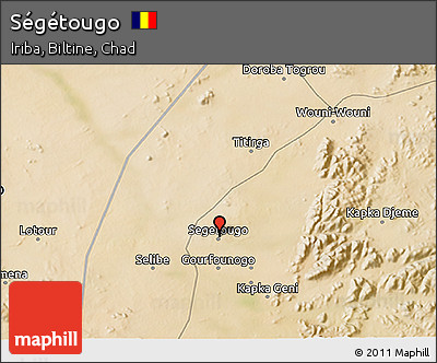 Satellite 3D Map of Ségétougo