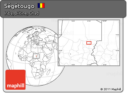 Blank Location Map of Ségétougo