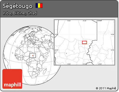 Blank Location Map of Ségétougo