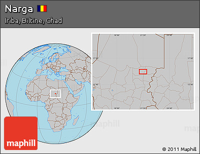 Gray Location Map of Narga