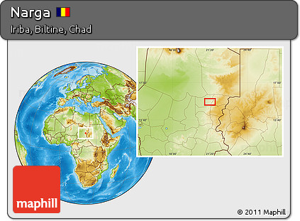 Physical Location Map of Narga