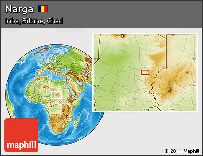 Physical Location Map of Narga
