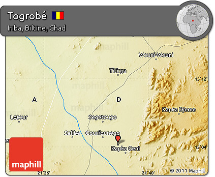 Physical Map of Togrobé