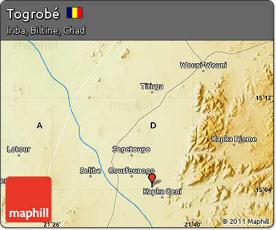 Physical Map of Togrobé