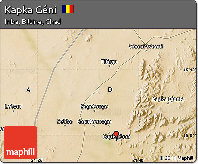 Satellite Map of Kapka Géni