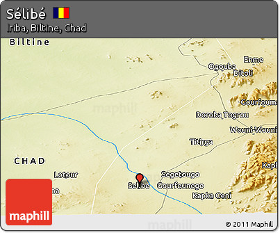 Physical Panoramic Map of Sélibé