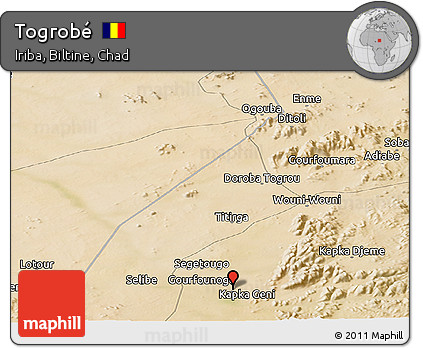 Satellite Panoramic Map of Togrobé