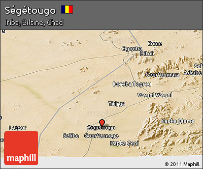 Satellite Panoramic Map of Ségétougo