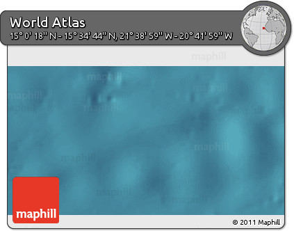 Satellite 3D Map of the Area around 15° 17' 31" N, 21° 10' 29" W