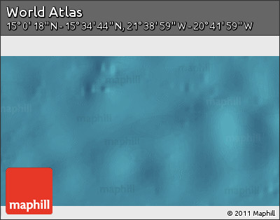 Satellite 3D Map of the Area around 15° 17' 31" N, 21° 10' 29" W