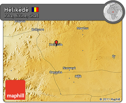Physical 3D Map of Hélikédé