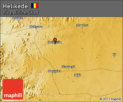 Physical 3D Map of Hélikédé