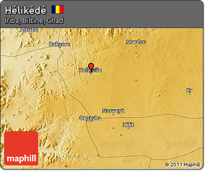 Physical 3D Map of Hélikédé