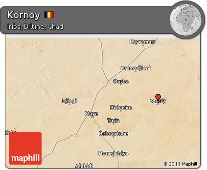 Satellite 3D Map of Kornoy