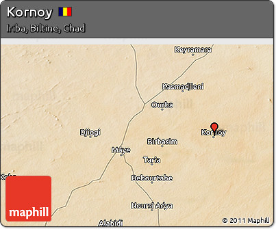 Satellite 3D Map of Kornoy