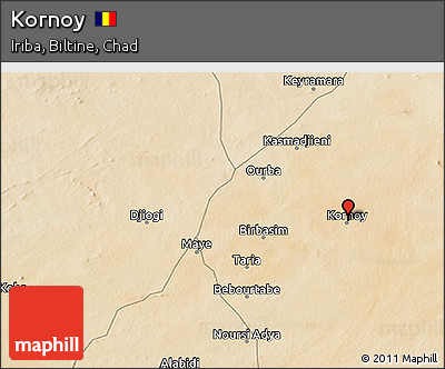 Satellite 3D Map of Kornoy