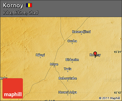 Physical Map of Kornoy