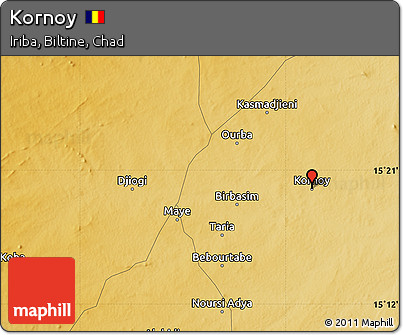 Physical Map of Kornoy