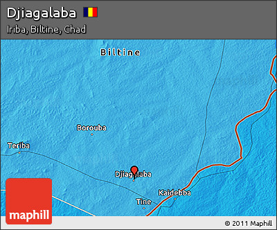 Political 3D Map of Djiagalaba